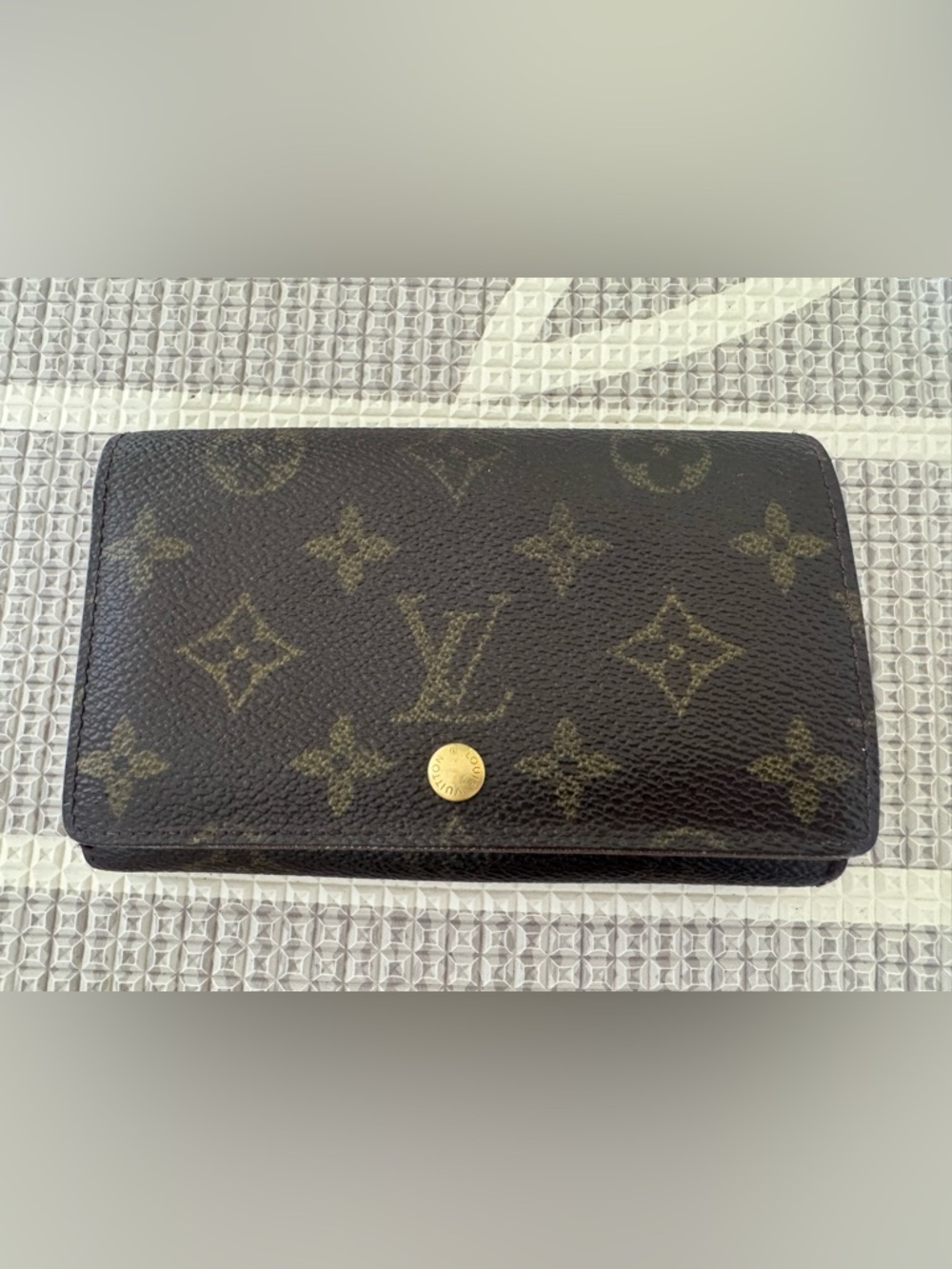 Louis Vuitton Monogram Wallet with Gold Snap